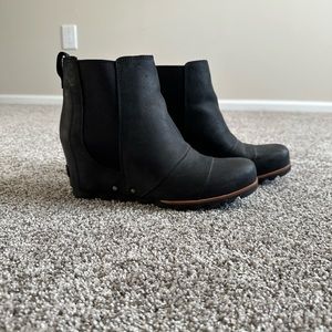 Women’s Black Joan of Arctic Sorel Wedge Bootie